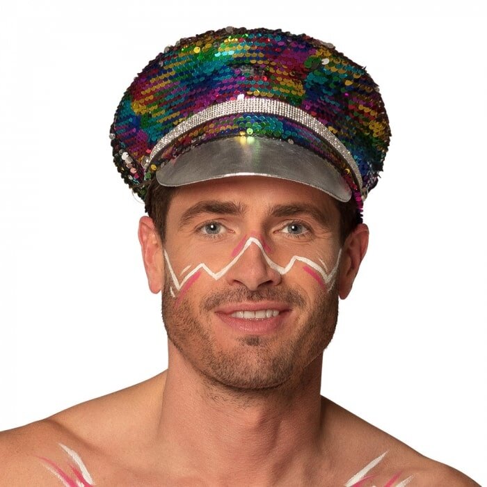 Boland Rainbow Cap - Cap decorated with beautiful double-sided sequins
