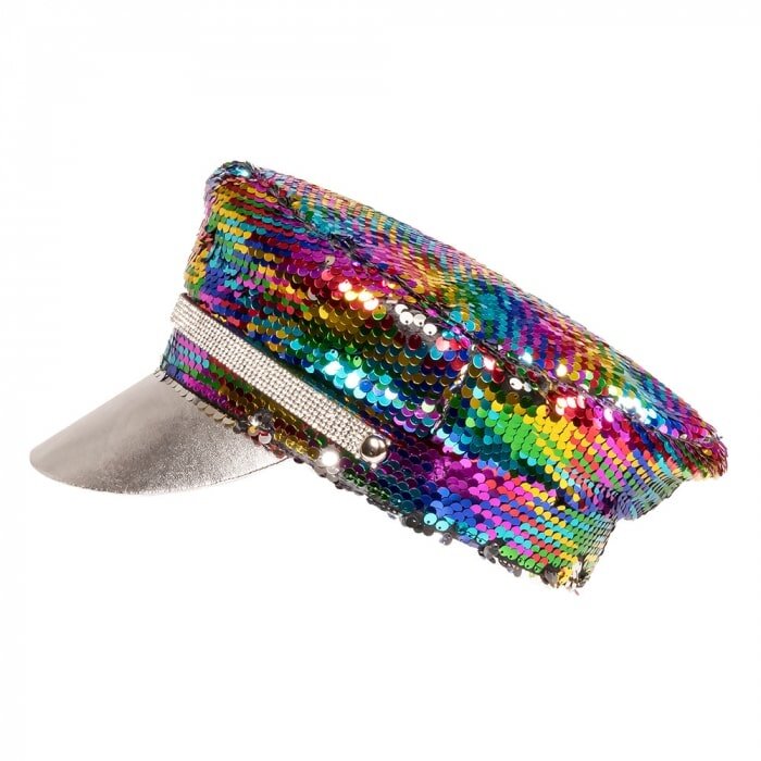 Boland Rainbow Cap - Cap decorated with beautiful double-sided sequins