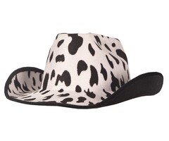 Partyline Cowboyhoed met koe print