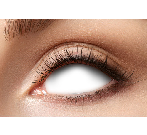 Eyecatcher Lentilles sclérotiques blind white 22 mm - Lentilles de couleur blanc horreur