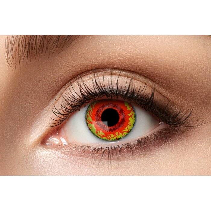 Zoelibat - Eyecatcher Colour lenses Red Monster 3-month - Halloween lenses