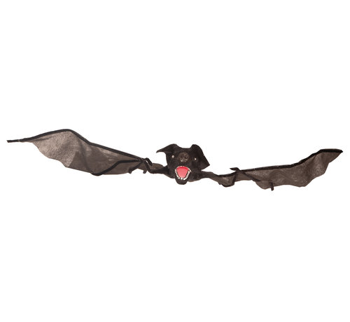 Partyline Bewegende vleermuis 70 cm  - Halloween Decoratie - Vleermuis met rode led ogen