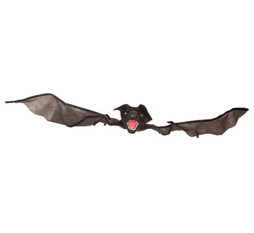 Partyline Moving bat 70 cm - Halloween Decoration - Bat with red led eyes