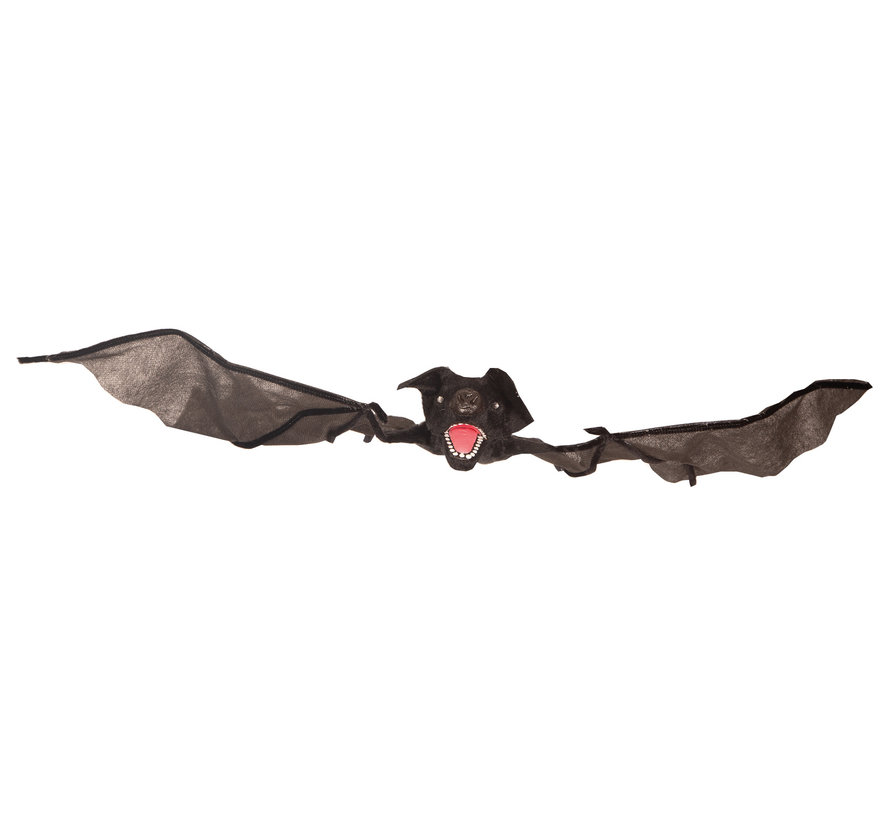 Moving bat 70 cm - Halloween Decoration - Bat with red led eyes