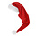 Rode pluche kerstmuts  65 cm - Kerstmuts 65 cm
