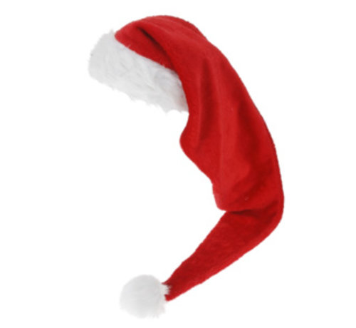 Partyline Bonnet de Père Noël en peluche rouge 65 cm