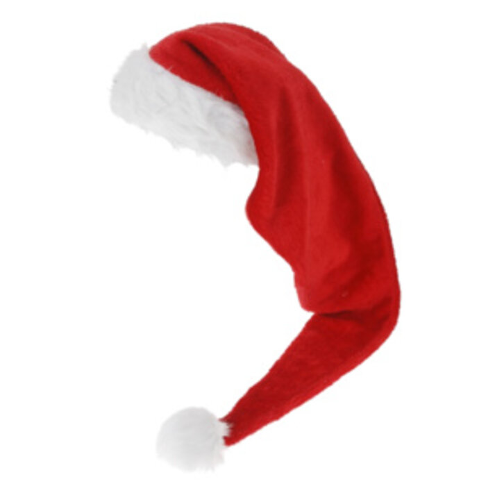 Partyline Red plush Santa hat 65 cm - Christmas hat 65 cm