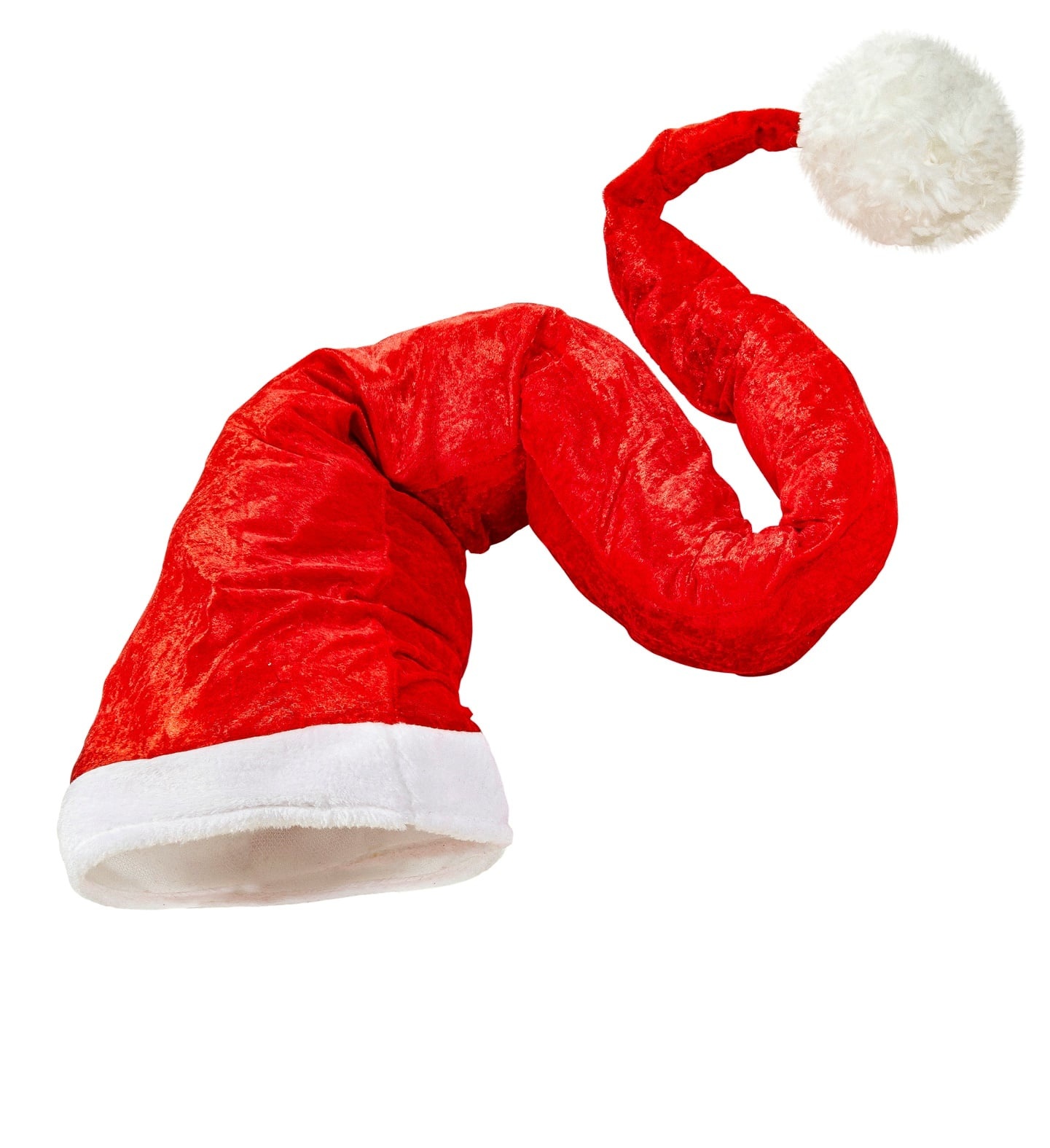 Widmann Kerstmuts extra lang 150 cm - Extra lange rode kerstmuts