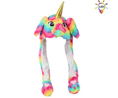 Santa Magix Luxe Pluche Unicorn met 20 led lichtjes