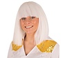 Cleopatra wig white - White wig from Queen Egypt