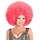 Afro pruik roze  - Roze disco pruik - Diva pruik