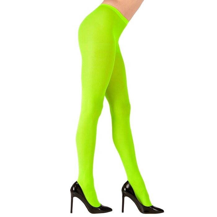 Widmann Collants vert fluo - Collants de couleur vert fluo