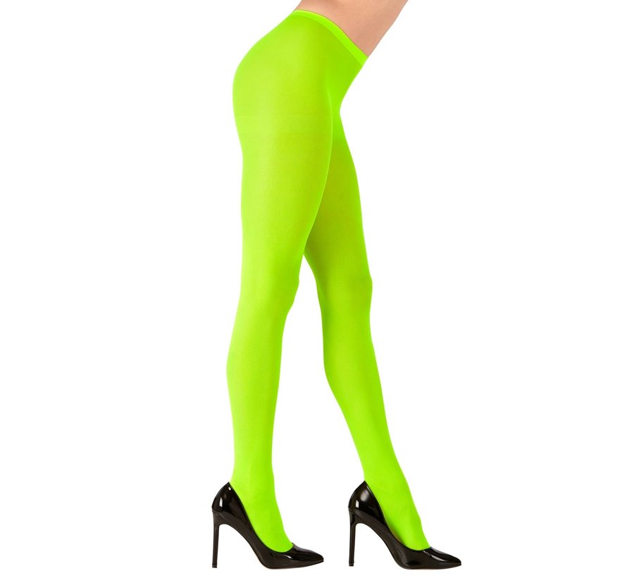 Panty neon groen - Legging in felle groene kleur