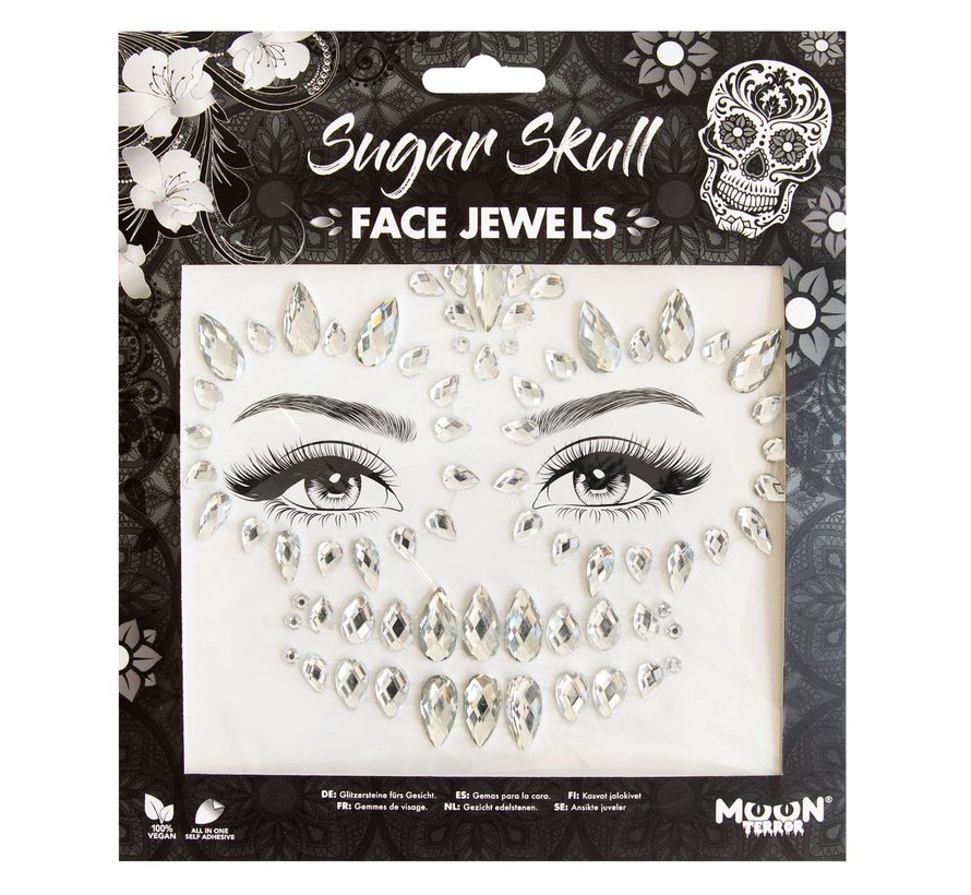 Bijoux de Visage  Sugar Skull - Bijoux autocollants pour le visage