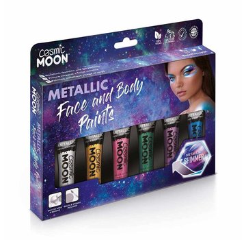 Moon Creations Face & Body Metallic Paint Schmink set