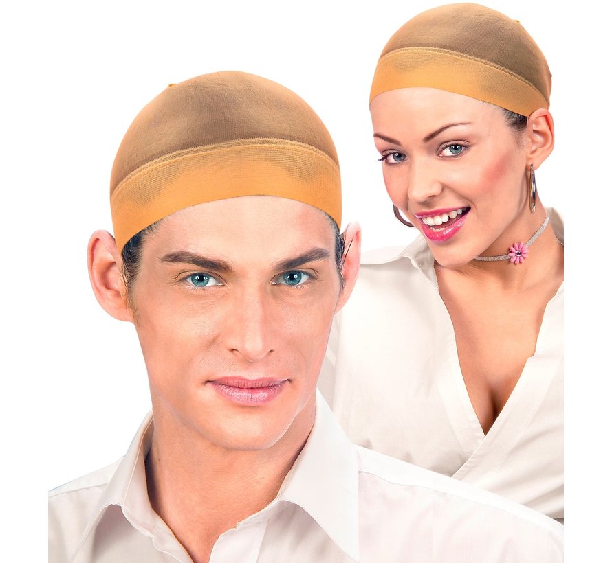 Wig Caps 2 pieces - Skin color - Widmann Pro Wig caps