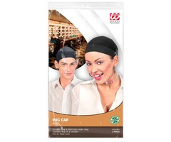 Widmann Wig Caps 2 pieces - Black