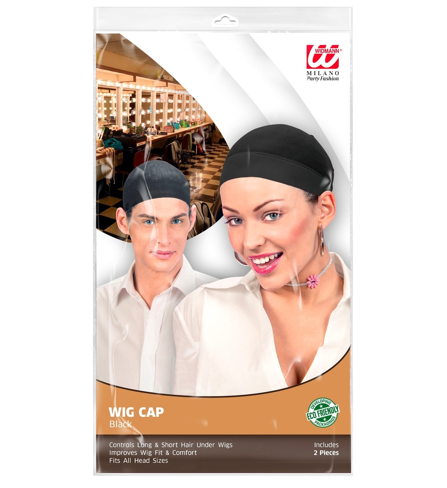 Widmann Filets à cheveux 2 pièces - Couleur noir - Widmann Pro