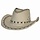 Chapeau de cowboy en daim blanc pour adultes