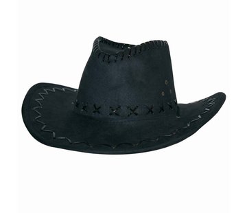 Partyline Chapeau de cowboy en daim noir