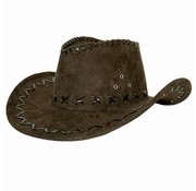 Partyline Chapeau de cowboy en daim brun