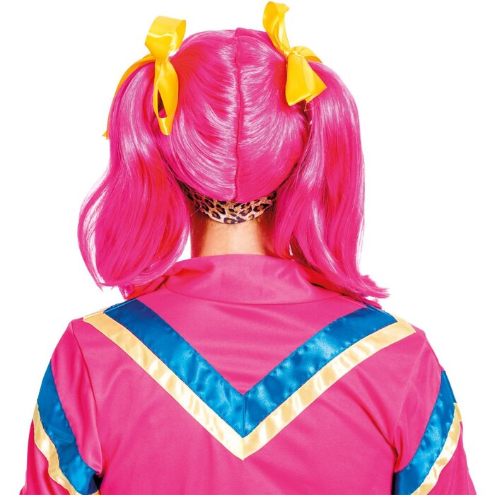 FOLAT Perruque Anita Manga rose - Perruque rose pour votre soirée déguisée