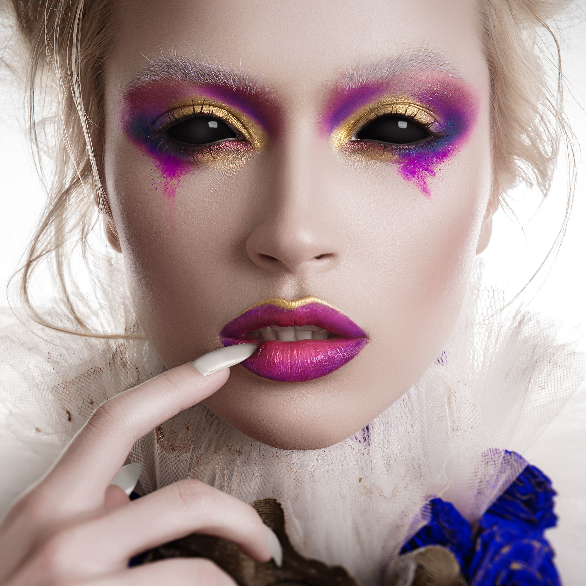 Aricona Black Sclera lenses 22 mm - Soft annual lenses