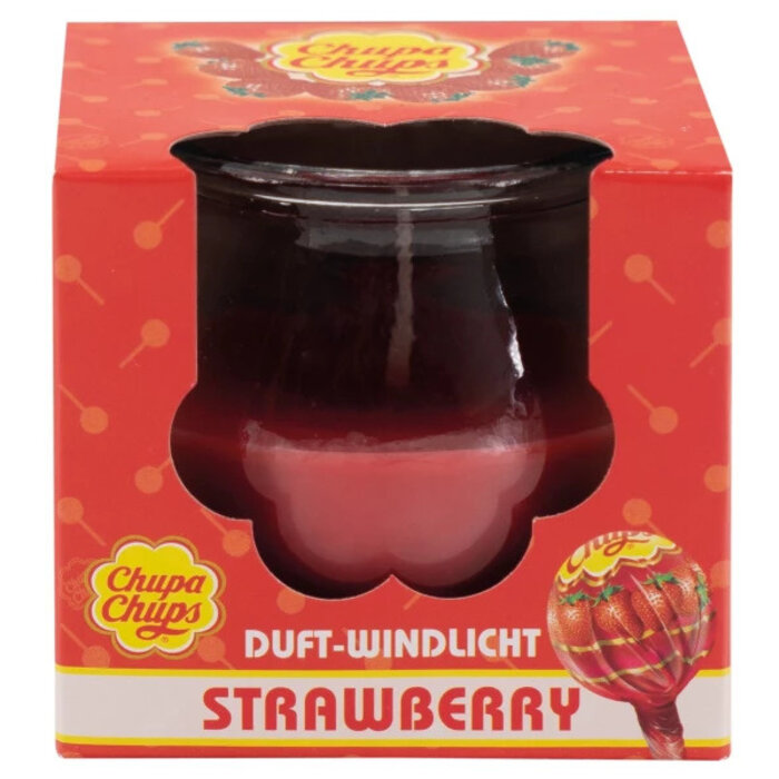 Party Factory Chupa Chups candle Strawberry - Scented candle strawberry