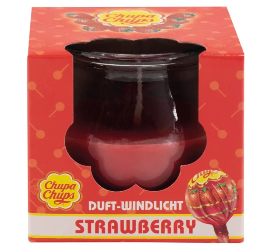 Chupa Chups bougie Fraise - Bougie parfumée fraise