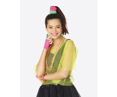 Partyline Visnet shirt fluo geel