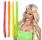 Set 4 elastische fluo haarband - Neon elastieken haarbanden