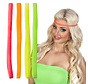 Set of 4 elastic fluorescent hair bands - Neon elastic hair bands