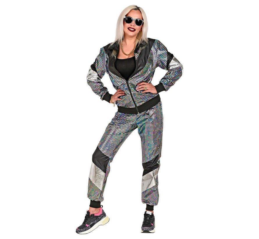 Spaceman disco bal 80′s joggingpak - Reflective broek en jas