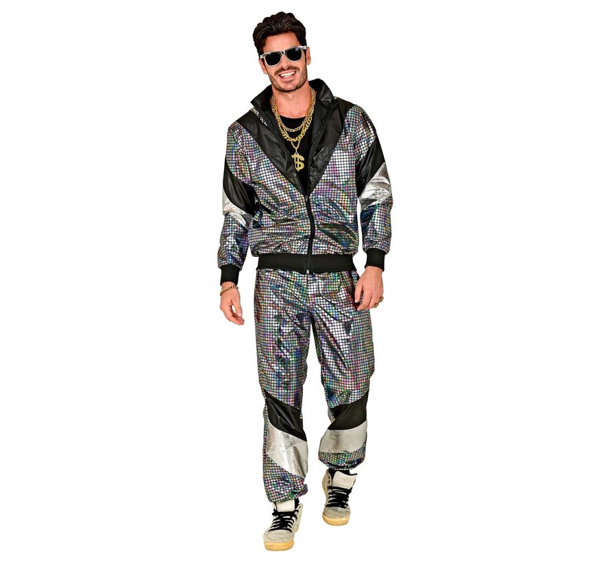 Spaceman disco bal 80′s joggingpak - Reflective broek en jas