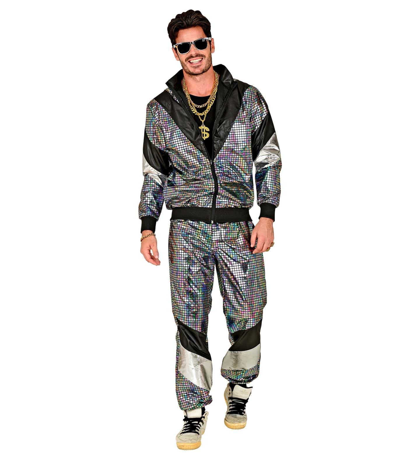 Widmann Jogging Spaceman disco 80′s -Pantalon et veste réfléchissants