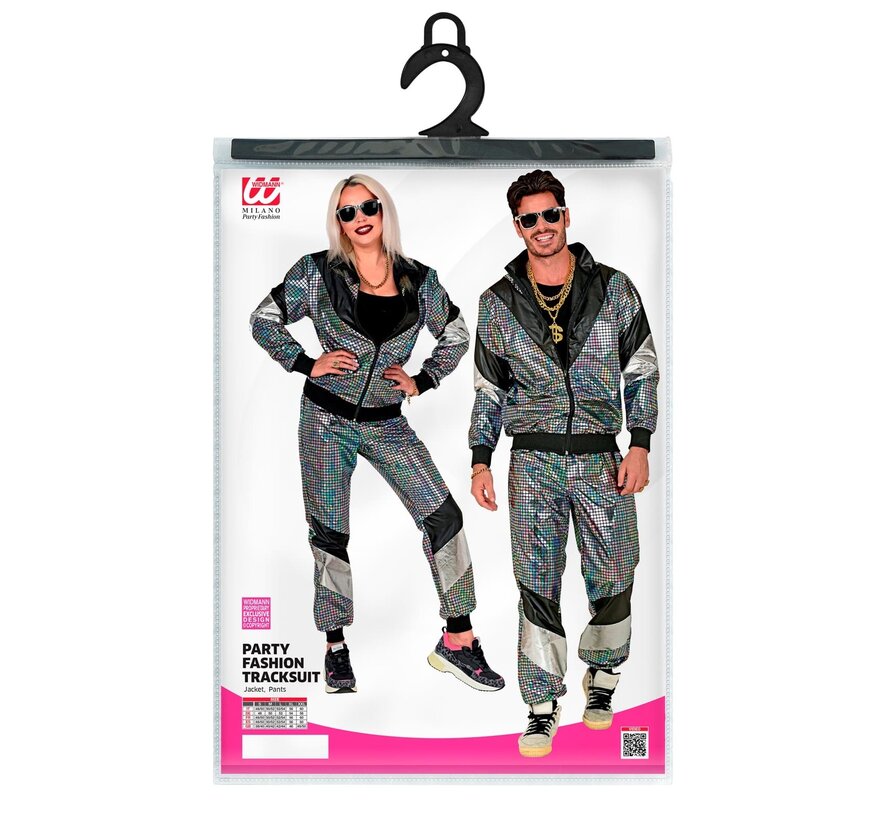 Spaceman disco ball 80′s jogging suit - Reflective trousers and jacket
