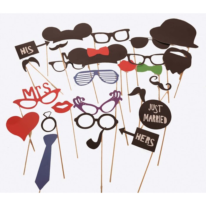 Partyline Photobooth Props | Foto accessoires - feest 30 stuks