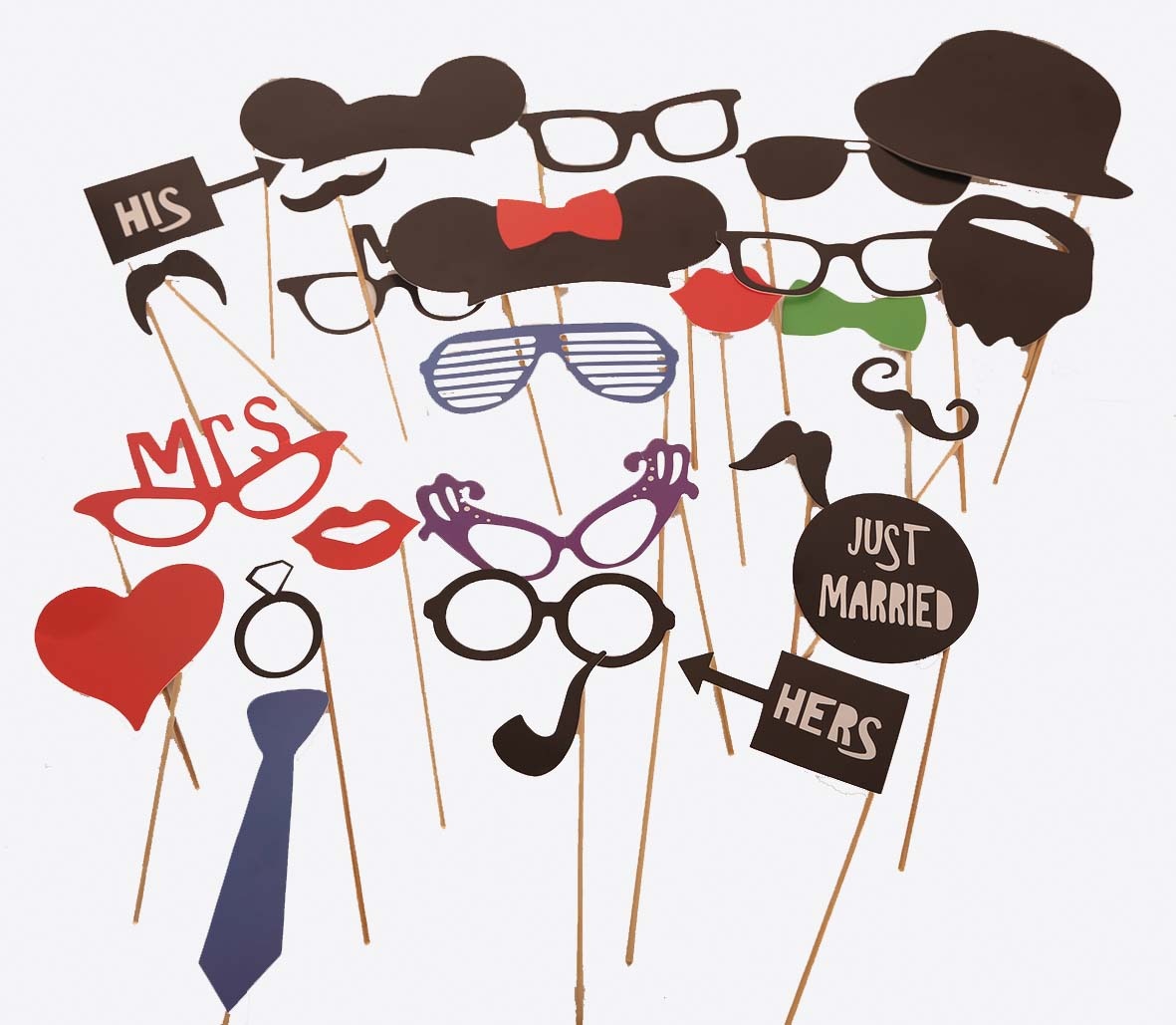 Partyline Photobooth Props | Photo accessories - party 30 pcs