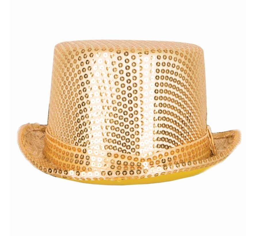 Gold hat - Hat with gold sequins