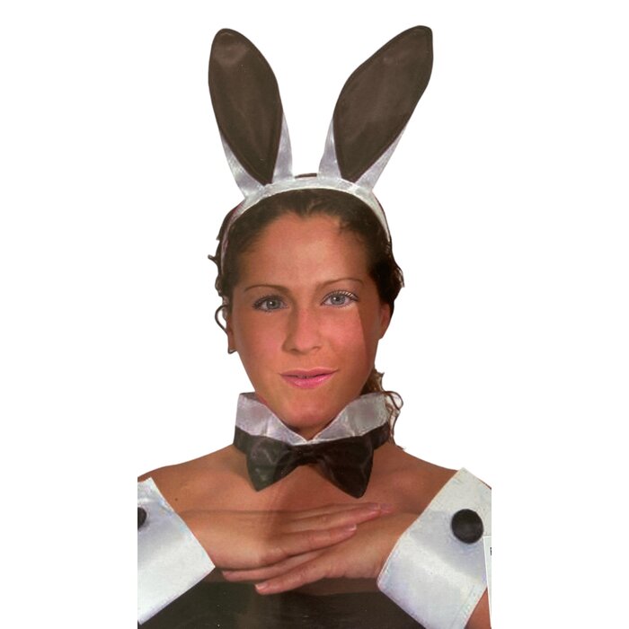 Partyline Bunny set - set contains 3 pieces (headband , bow tie , two Wristband )