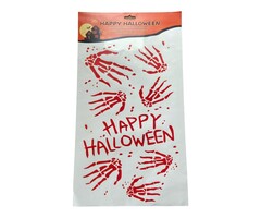 Partyline Raamstickers skelet handen