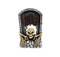Halloween decoration tombstone RIP 56 cm - Moving skull with LED