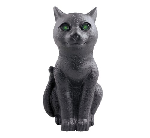 Funny Fashion Scary cat 30 cm - Decoration cat with light and moving head