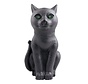 Scary cat 30 cm - Decoration cat with light and moving head