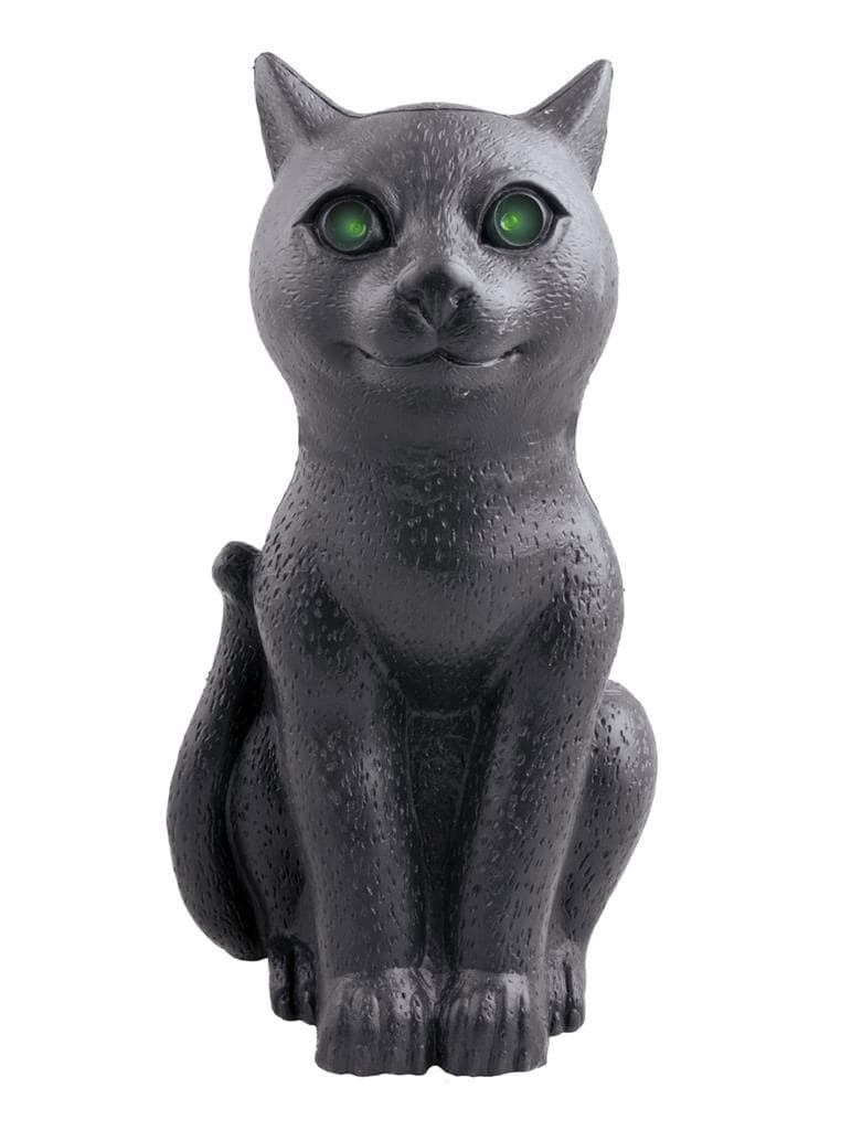 Funny Fashion Scary cat 30 cm - Decoration cat with light and moving head