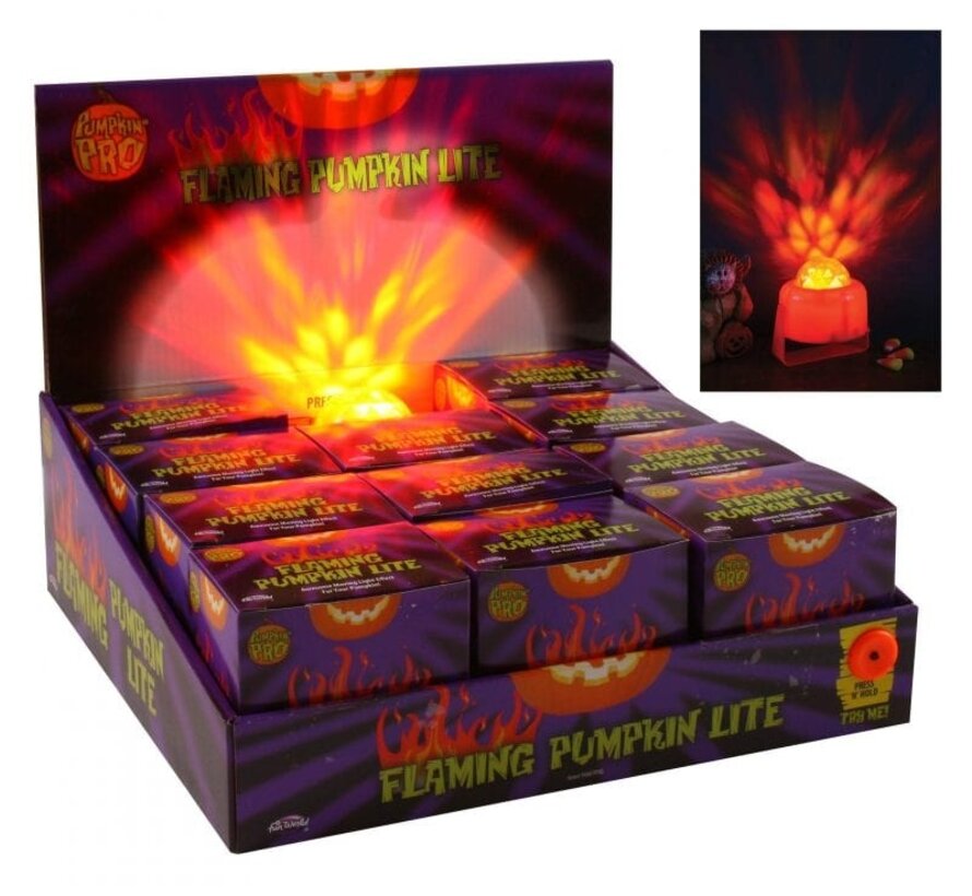 Flaming LED Pumpkin Lamp - Halloween Decoration Led Lamp