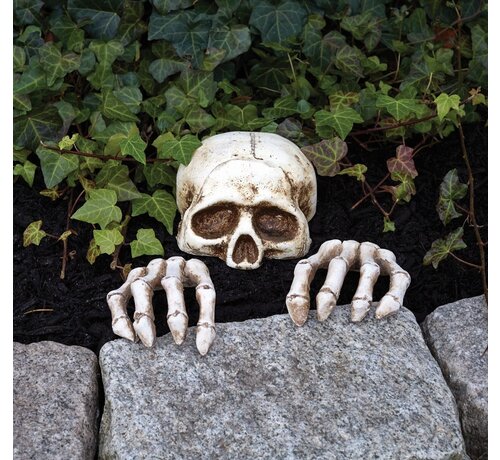 Fun World Squelette voyeur - Squelette de décoration Halloween avec mains