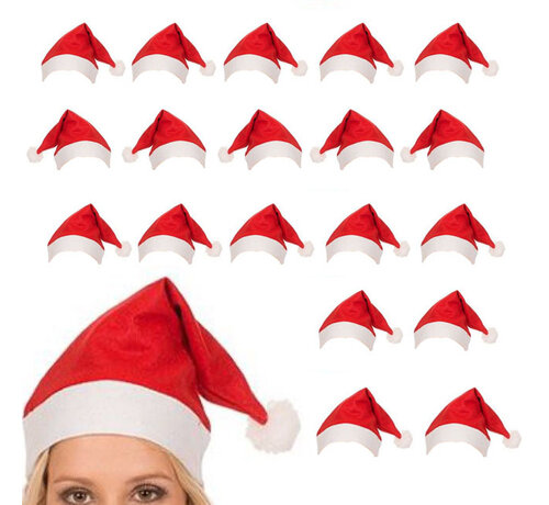 Breaklight.be 48 Red Santa hats | Santa hat | Santa | Christmas