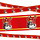 Decoratie banner st Nicolas  610cm x 8 cmv- st Nicolas garland