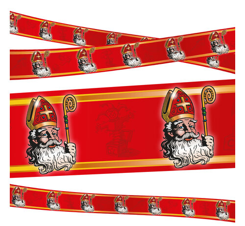 Funny Fashion Decoratie banner Sinterklaas 610cm x 8 cm - Slinger Sinterklaas